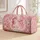 Pink Seahorse and Jellyfish Ocean Scene for Relaxed Coastal Getaways and Seaside Weekends Quilted Weekend Bag - 1
