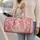 Pink Seahorse and Jellyfish Ocean Scene for Relaxed Coastal Getaways and Seaside Weekends Quilted Weekend Bag - 2