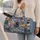 Charming Dachshunds in Cozy Sweaters for Autumn Getaways and Dog-Loving Travelers Quilted Weekend Bag - 2