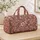 Dusty Rose Floral Blossoms for Romantic Getaways and Relaxed Weekend Escapes Quilted Weekend Bag - 4