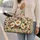 Ladybugs And White Daisies For Cheerful Garden Getaways And Relaxed Outdoor Adventures Quilted Weekend Bag - 2
