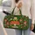 Whimsical Woodland Frog and Toadstools for Cheerful Nature-Loving Weekend Getaways Quilted Weekend Bag - 2