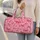 Pink Ribbon Bows for Romantic Weekend Getaways and Chic Everyday Travel Moments Quilted Weekend Bag - 2