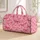 Pink Ribbon Bows for Romantic Weekend Getaways and Chic Everyday Travel Moments Quilted Weekend Bag - 1