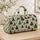 Watercolor Christmas Trees And Golden Stars For Festive Holiday Getaways And Winter Travel Quilted Weekend Bag - 4