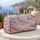 Dusty Rose Cloud Wash for Relaxed Weekend Getaways and Stylish Everyday Travel Journeys Quilted Weekend Bag - 5