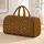 Golden Leopard Spots for Bold Weekend Getaways, Gym Sessions, and Travel Adventures Quilted Weekend Bag - 1