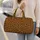 Golden Leopard Spots for Bold Weekend Getaways, Gym Sessions, and Travel Adventures Quilted Weekend Bag - 2