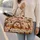 Cute Hedgehogs And Autumn Leaves For Cozy Fall Woodland Walks And Nature Lovers Quilted Weekend Bag - 2