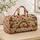 Cute Hedgehogs And Autumn Leaves For Cozy Fall Woodland Walks And Nature Lovers Quilted Weekend Bag - 4