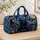 Black Cat Beneath a Cobalt Starry Sky for Cozy Weekend Escapes and Cat Lovers Everywhere Quilted Weekend Bag - 4