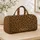 Camel Leopard Spots for Chic Getaways and Stylish Travel for Her Quilted Weekend Bag - 4