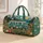 Teal Camper Van Wildflowers for Road Trips and Weekend Escapes for Travelers Quilted Weekend Bag - 1