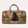 Vintage Black Cat And Wildflowers For Cozy Weekend Getaways And Cat Lover Gifts Quilted Weekend Bag - 6