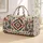 Southwestern Cactus and Sunburst Motifs for Yoga Days and Weekend Getaways for Her Quilted Weekend Bag - 1