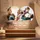 Personalized Puzzle Heart Photo Acrylic Night Light – Custom 2 Photo LED Lamp with Kids Names for Dad, Christmas Gift - 3