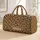 Amber Leopard Spots for Weekend Getaways, Yoga Sessions, and Active Travel for Women Quilted Weekend Bag - 1
