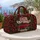 Red Vintage Christmas Truck and Evergreen Wreath for Cozy Country Holiday Celebrations Quilted Weekend Bag - 5