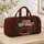 Red Vintage Christmas Truck and Evergreen Wreath for Cozy Country Holiday Celebrations Quilted Weekend Bag - 4