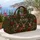 Rustic Reindeer, Bells and Evergreen Cheer for Festive Christmas and Winter Getaways Quilted Weekend Bag - 5