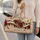 Piano Keys, Red Roses and Butterflies for Elegant Musical Travel and Weekend Escapes Quilted Weekend Bag - 2