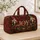 Christmas Nutcracker Soldiers And Gold Stars For Festive Holiday Getaways Quilted Weekend Bag - 4