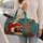 Vintage Santa Christmas Gifts and Baubles for Festive Holiday Travel and Seasonal Gifting Quilted Weekend Bag - 2