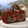Vintage Santa Sleigh, Snowman and Red Truck Holiday Cheer for Christmas Getaways Quilted Weekend Bag - 5