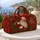 Vintage Santa Claus with Holly and Gifts for Cozy Christmas Holiday Travel Celebrations Quilted Weekend Bag - 5