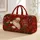 Vintage Santa Claus with Holly and Gifts for Cozy Christmas Holiday Travel Celebrations Quilted Weekend Bag - 1