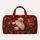 Vintage Santa Claus with Holly and Gifts for Cozy Christmas Holiday Travel Celebrations Quilted Weekend Bag - 6