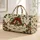 Vintage Mistletoe, Bell And Dove Holiday Cheer For Festive Christmas Getaways Quilted Weekend Bag - 1