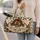 Vintage Mistletoe, Bell And Dove Holiday Cheer For Festive Christmas Getaways Quilted Weekend Bag - 2