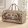 Vintage Floral Camper Trailer for Road Trip Getaways and Country Camping Lovers Everywhere Quilted Weekend Bag - 1