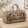 Vintage Floral Camper Trailer for Road Trip Getaways and Country Camping Lovers Everywhere Quilted Weekend Bag - 4