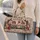 Vintage Floral Camper Trailer for Road Trip Getaways and Country Camping Lovers Everywhere Quilted Weekend Bag - 2