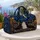 Midnight Cat Cityscape with Golden Stars for Cozy Weekend Travel and Dark Academia Fans Quilted Weekend Bag - 5