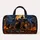 Haunted House Black Cats and Bats for Halloween Nighttime Adventures Quilted Weekend Bag - 6
