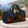 Haunted House Black Cats and Bats for Halloween Nighttime Adventures Quilted Weekend Bag - 5