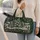 Snowy Evergreen Forest and Pinecones for Cozy Winter Holiday Travel and Cabin Escapes Quilted Weekend Bag - 2