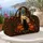 Black Cat and Pumpkin Autumn Halloween Scene for Cozy October Outings and Trick-or-Treat Quilted Weekend Bag - 5