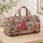 Pink Christmas Trees and Gingerbread Cheer for Festive Winter Getaways and Holiday Travel Quilted Weekend Bag - 4
