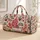 Pink Christmas Trees and Gingerbread Cheer for Festive Winter Getaways and Holiday Travel Quilted Weekend Bag - 1