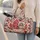 Pink Christmas Trees and Gingerbread Cheer for Festive Winter Getaways and Holiday Travel Quilted Weekend Bag - 2