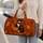 Tuxedo Cat With Pumpkin And Scarf For Cozy Autumn Getaways And Thanksgiving Celebrations Quilted Weekend Bag - 2