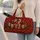 Cranberry Holly And Snowflake Gifts For A Cozy Christmas Getaway Quilted Weekend Bag - 2