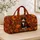 Autumn Tuxedo Cat, Pumpkin and Maple Leaves for Cozy Fall Getaways and Seasonal Travel Quilted Weekend Bag - 4