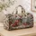 Winter Woodland Deer Fox Rabbit And Raccoon Christmas Travel Gift For Nature Lovers Quilted Weekend Bag - 4