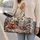 Winter Woodland Deer Fox Rabbit And Raccoon Christmas Travel Gift For Nature Lovers Quilted Weekend Bag - 2