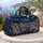 Snowy Village Sleigh Under Golden Stars for Cozy Winter Holiday Travel and Seasonal Escapes Quilted Weekend Bag - 5